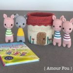 Baby Rattles: Three Little Pigs + Wolf Amigurumi Free Patterns