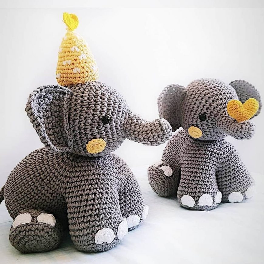 Gustav, Elephant Amigurumi Free Pattern - Free Amigurumi Patterns