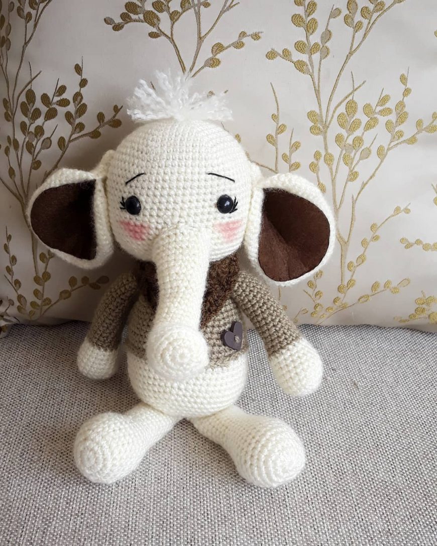 Gustav, Elephant Amigurumi Free Pattern - Free Amigurumi Patterns