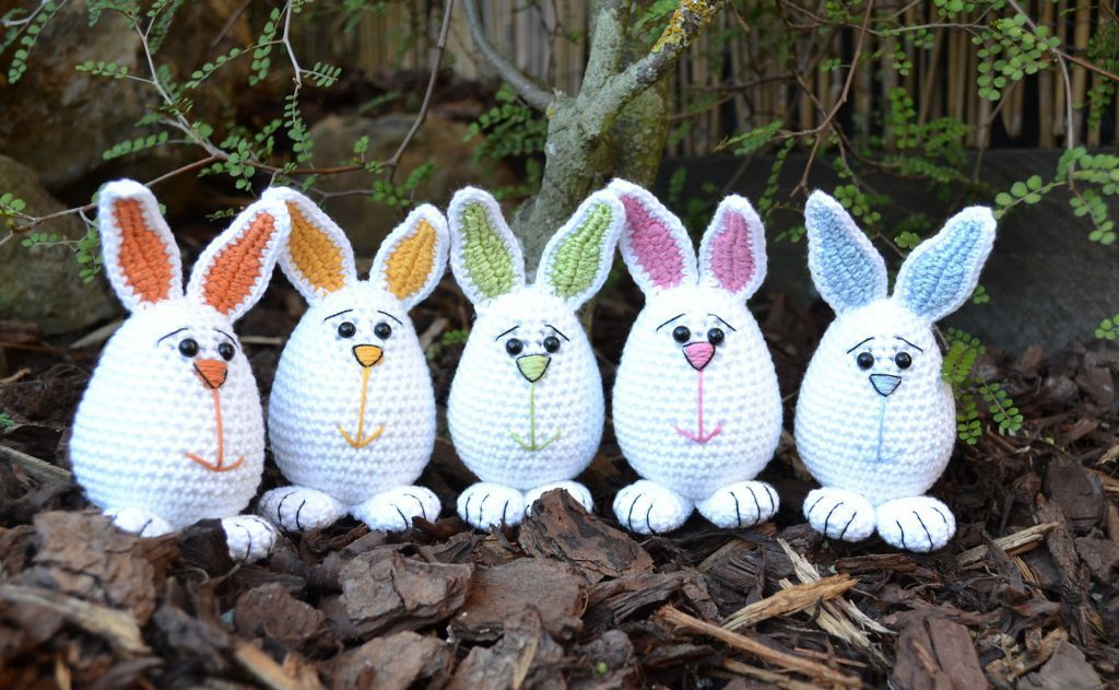 Free Crochet Pattern Little Easter Bunnies By Joanne Jordan