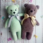 Amigurumi tedy bear and dog crochet plush free pattern