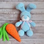 Amigurumi plush bunny and crochet carrot free pattern