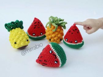 Crochet Watermelon Slice Amigurumi 1