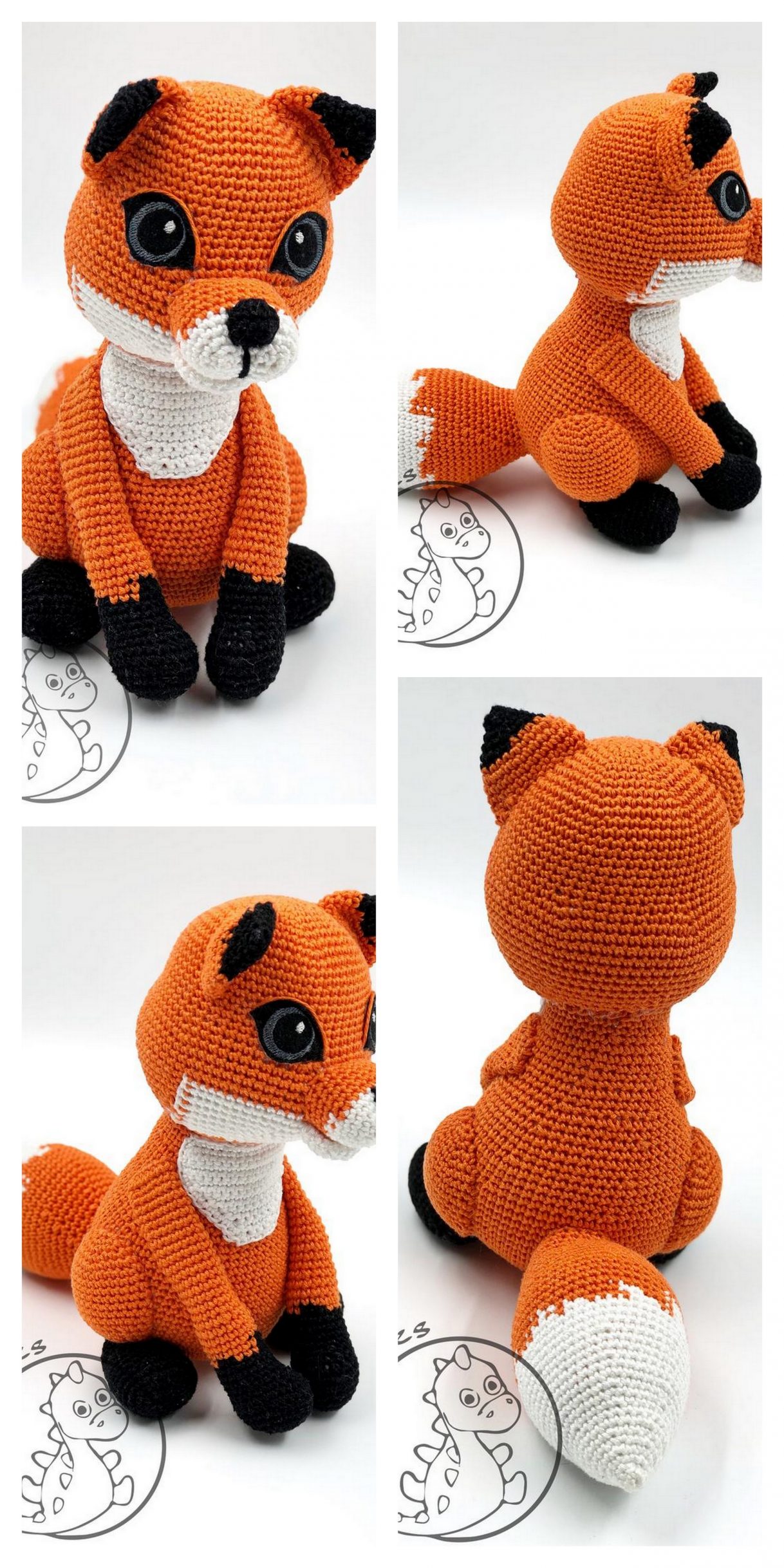 Plush amigurumi fox free crochet pattern - Free Amigurumi Patterns