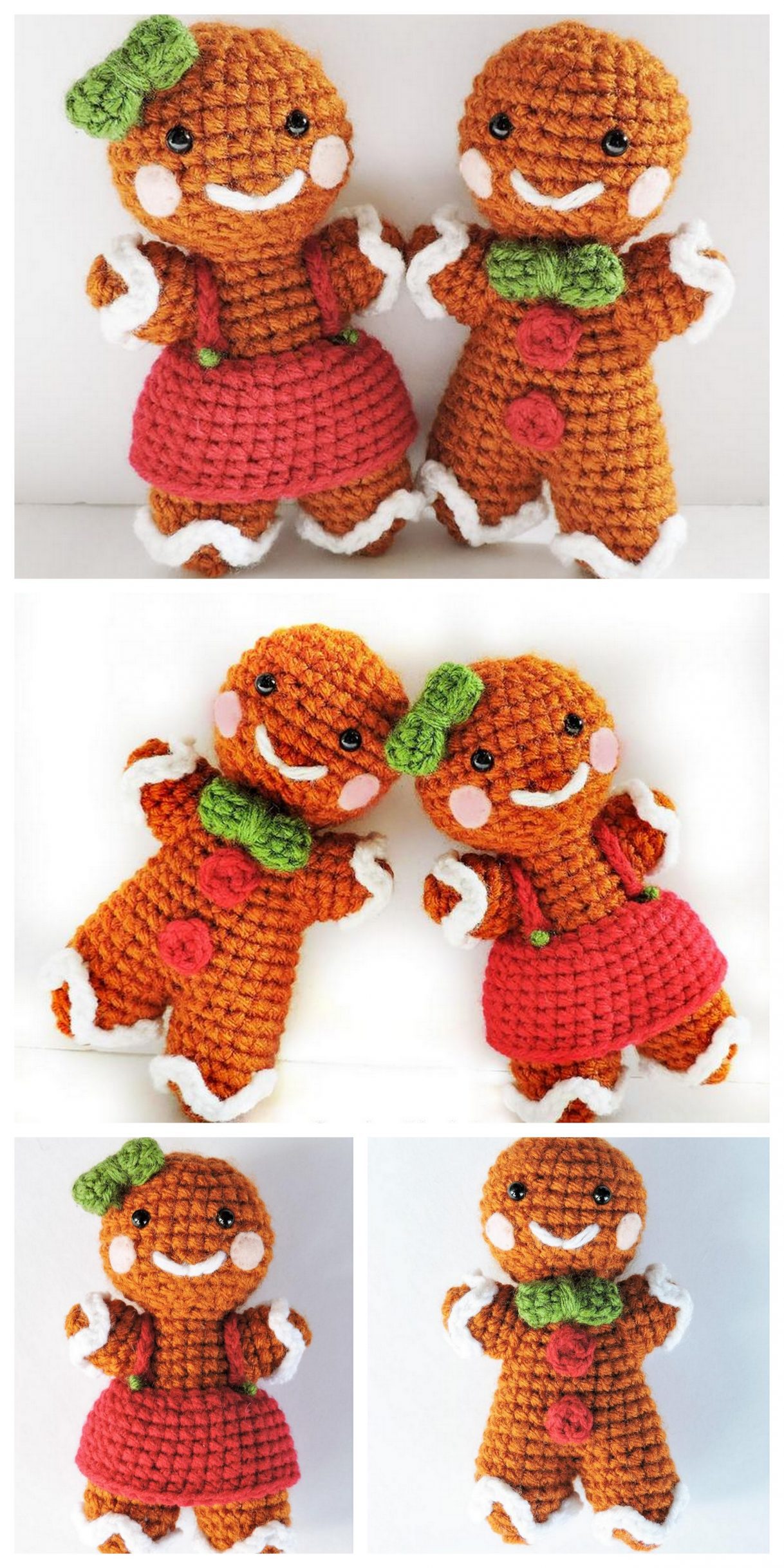 Amigurumi Gingerbread man free crochet pattern Free Amigurumi Patterns