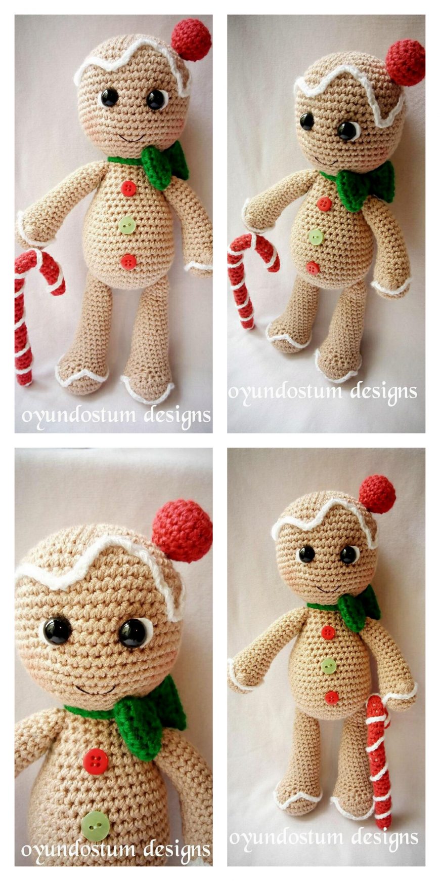 Amigurumi Gingerbread man free crochet pattern Free Amigurumi Patterns