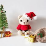 Amigurumi Christmas Tiny Teddy Bear Free Pattern