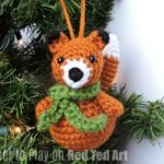 Amigurumi Christmas Ornamest Fox Free Pattern