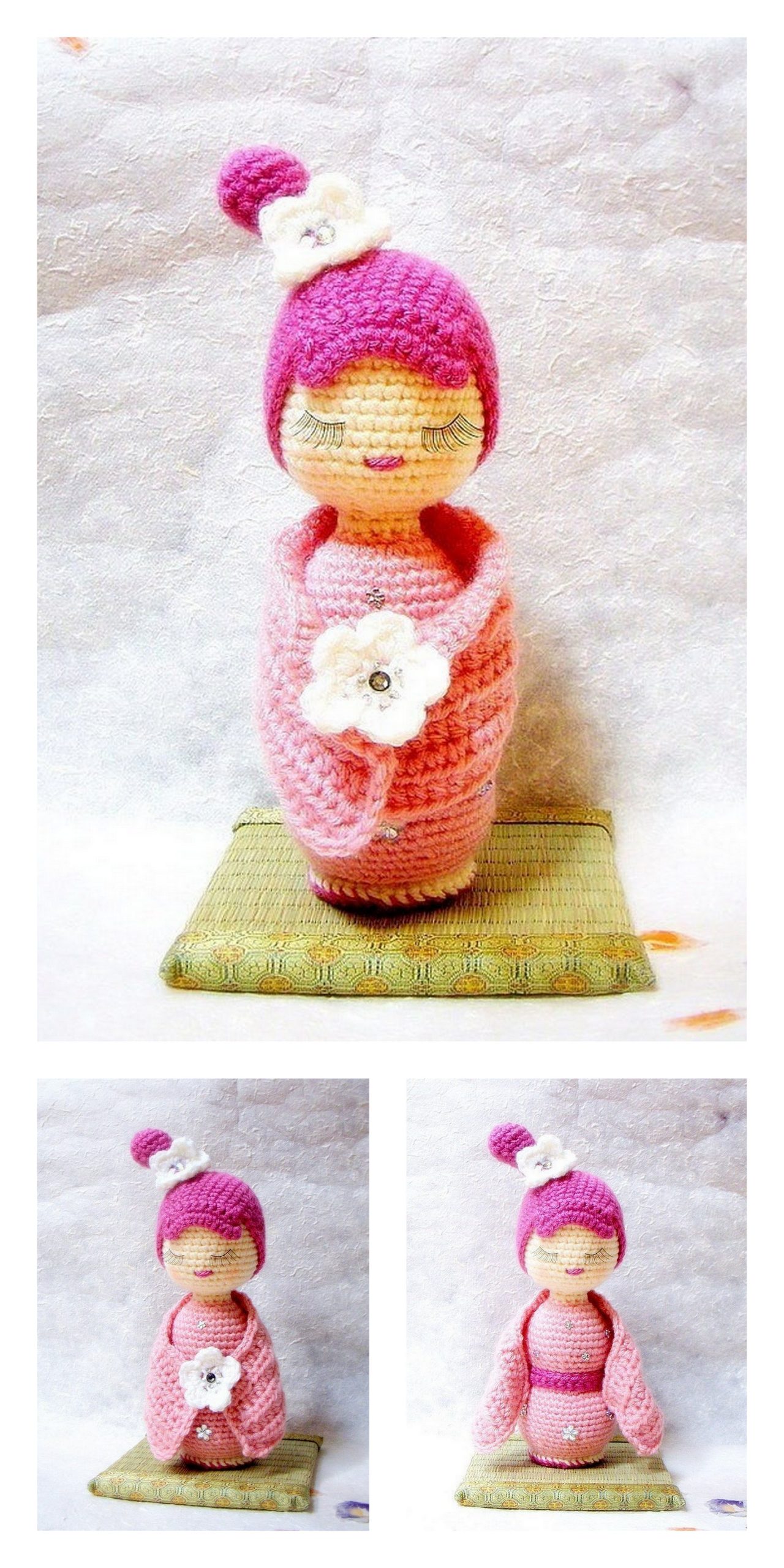 Amigurumi Little Kokeshi Doll Free Pattern - Free Amigurumi Patterns