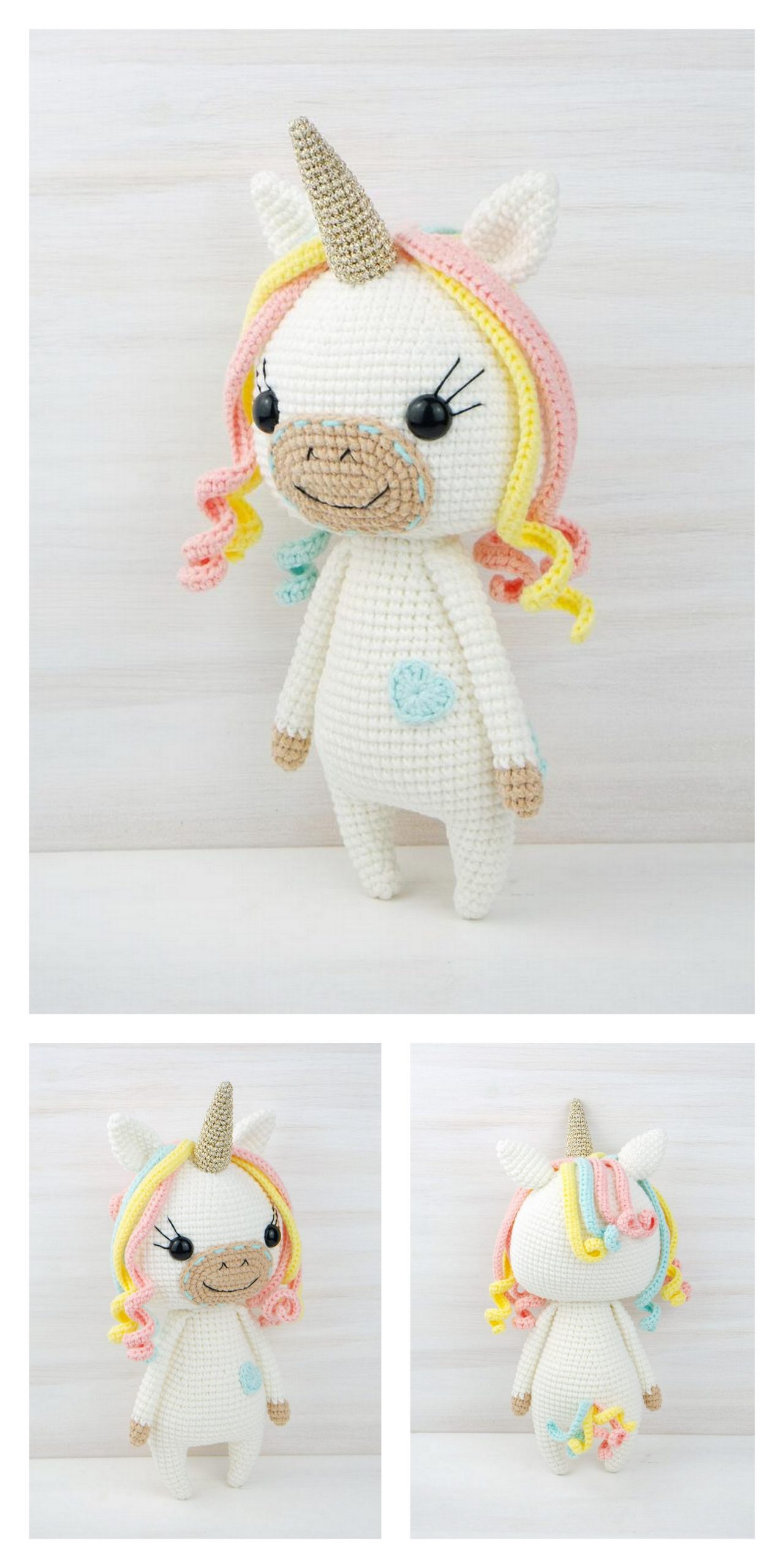 Amigurumi Rainbow Unicorn Free Pattern – Free Amigurumi Patterns