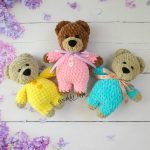 Amigurumi Teddy Bear in Pajamas Free Pattern