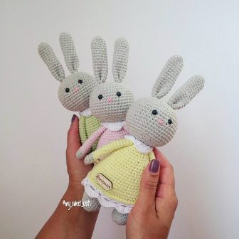 Amigurumi Bunny in Dress Free Pattern
