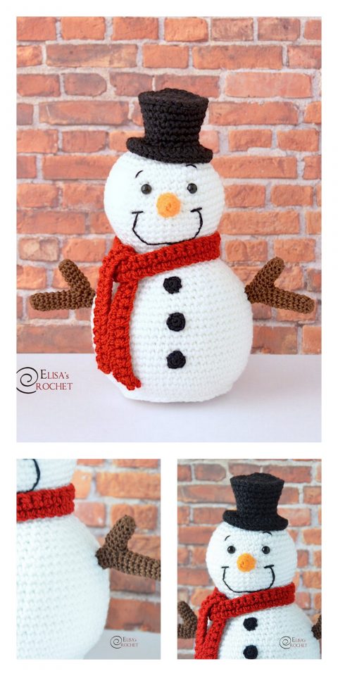 Amigurumi Cute Snowman Free Pattern – Free Amigurumi Patterns