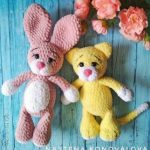 Amigurumi Plush Bunny and Cat Free Pattern