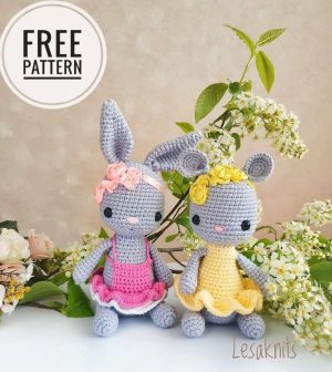 Amigurumi Bunny and Mouse Free Pattern