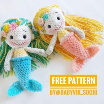 Amigurumi Mermaid Doll Free Pattern