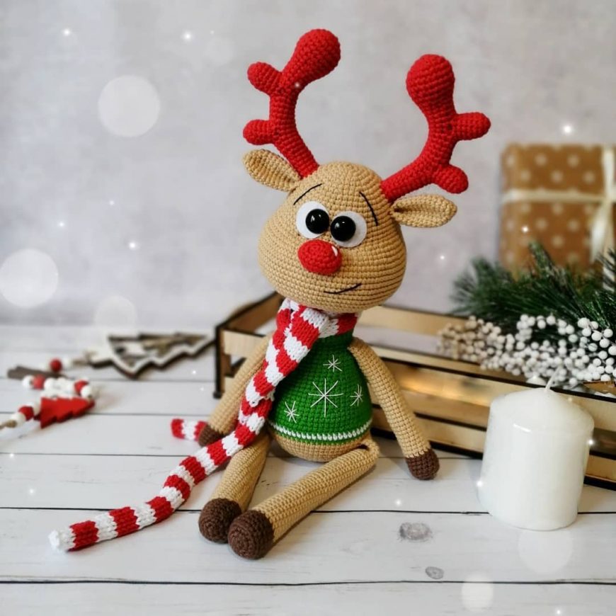 Amigurumi Rollie the Reindeer Free Pattern – Free Amigurumi Patterns