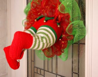 Amigurumi Christmas Elf Wreath Free Pattern