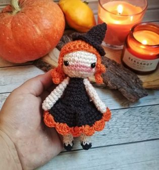 Amigurumi Crochet Halloween Witch Free Pattern