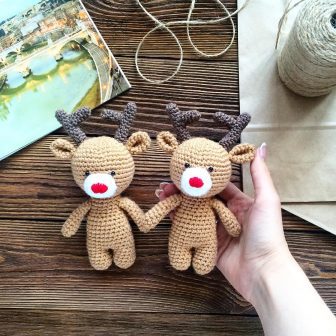Amigurumi Small Cute Reindeer Free Pattern