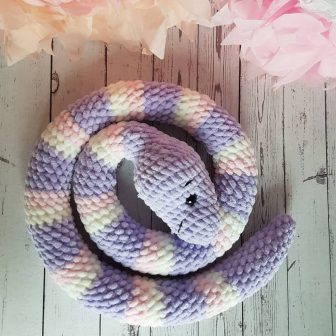 Amigurumi Plush Snake Free Pattern
