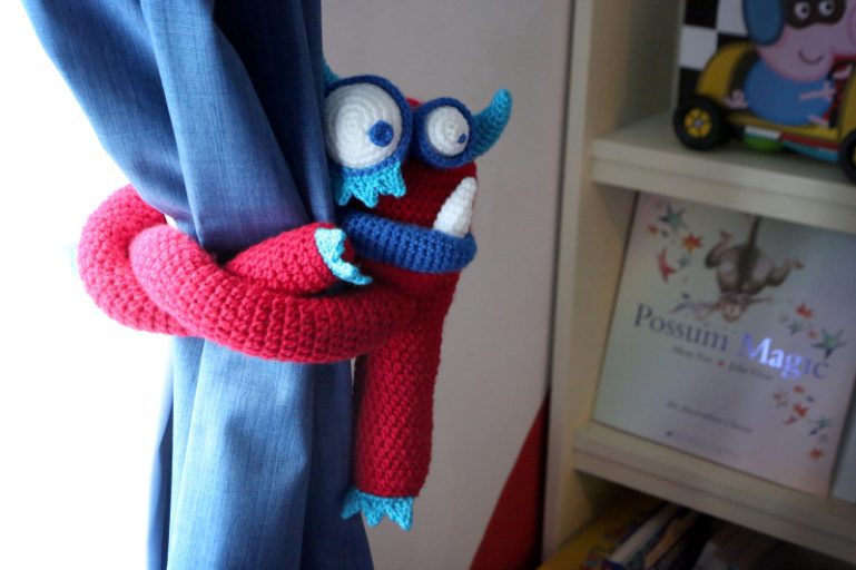 Amigurumi Monster Curtain Tiebacks Free Pattern