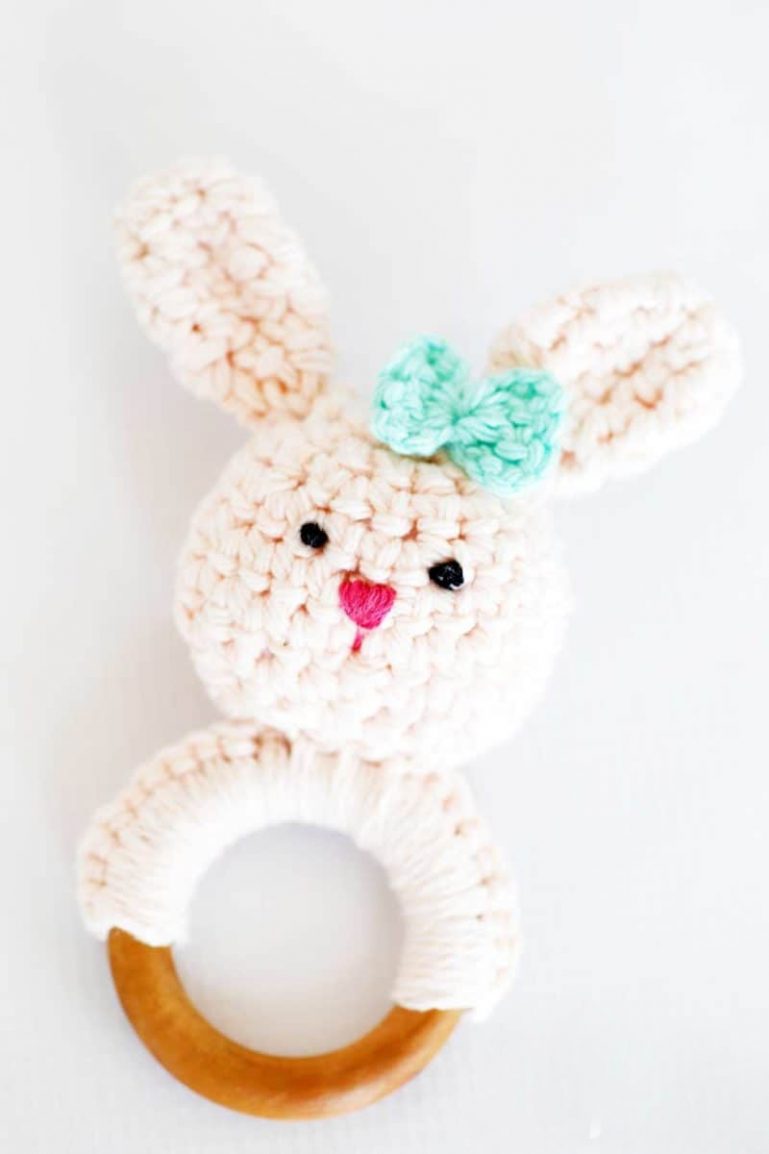 Amigurumi Bunny Teether Free Pattern