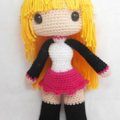 Amigurumi Knitted Doll Girl Free Pattern