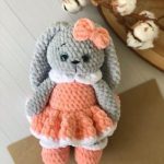 Ammigurumi Plush Bunny in a Dress Free Pattern
