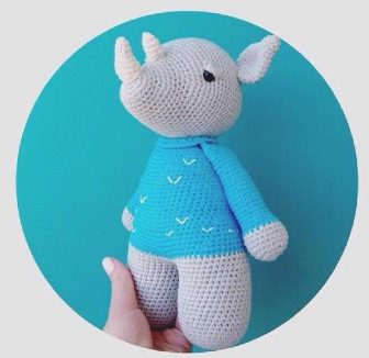 Amigurumi Crochet Rhino Free Pattern