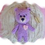 Amigurumi Purple Teddy Bear Free Pattern