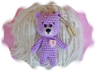 Amigurumi Purple Teddy Bear Free Pattern