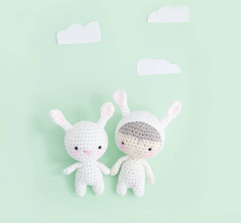 Amigurumi Mini Bunny and Bunny Boy Free Pattern