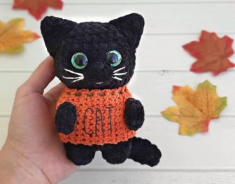 Amigurumi Plush Cat In A Blouse Free Pattern
