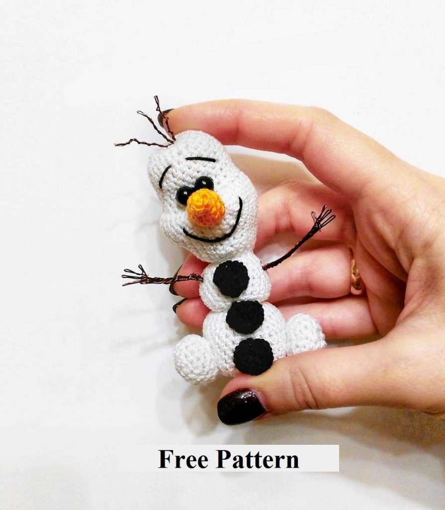 Amigurumi Small Snowman Olaf Free Pattern