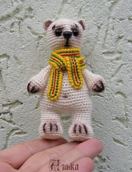 Amigurumi Teddy Bear In Scarf Free Pattern