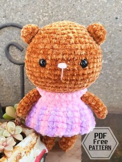 Amigurumi Pipi Teddy Bear Free Pattern