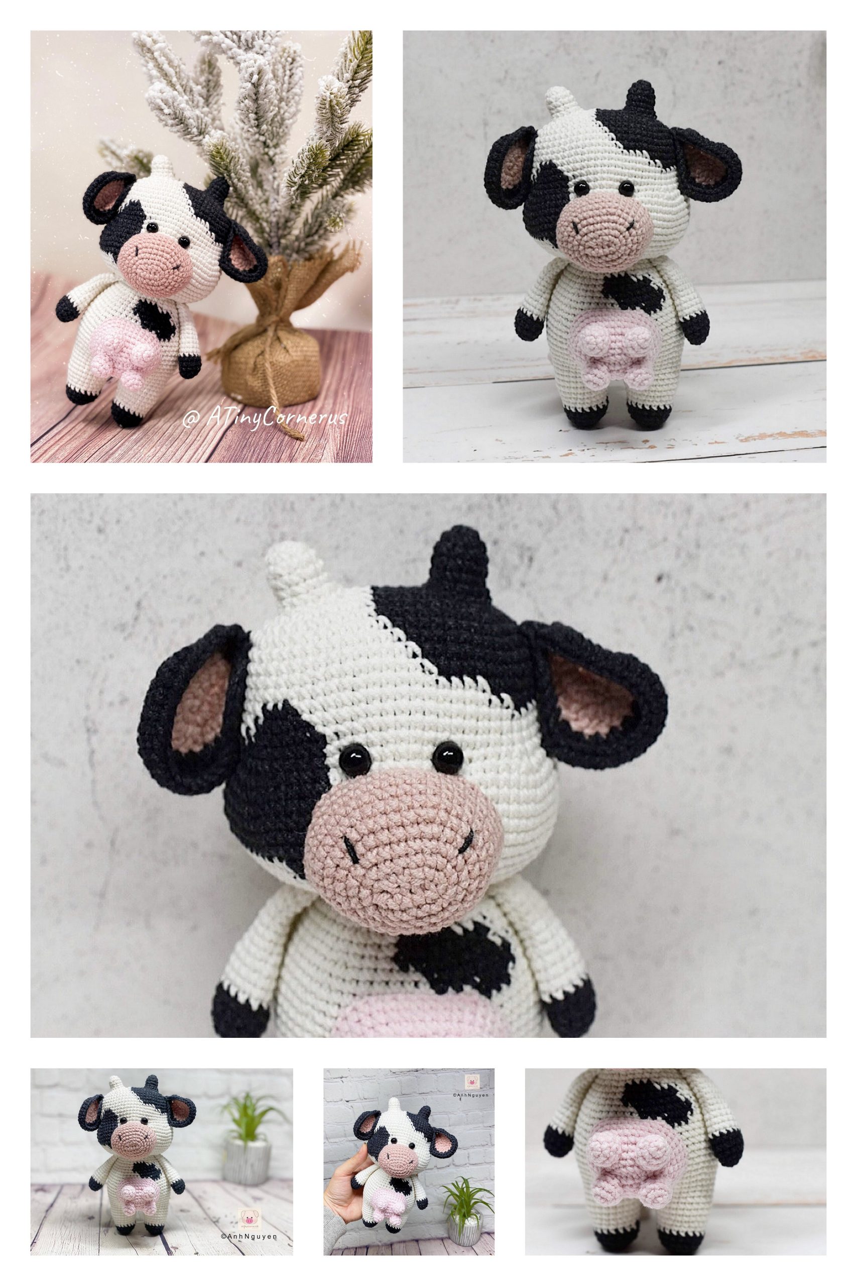 Amigurumi Cow Free Pattern – 1 – Free Amigurumi Patterns