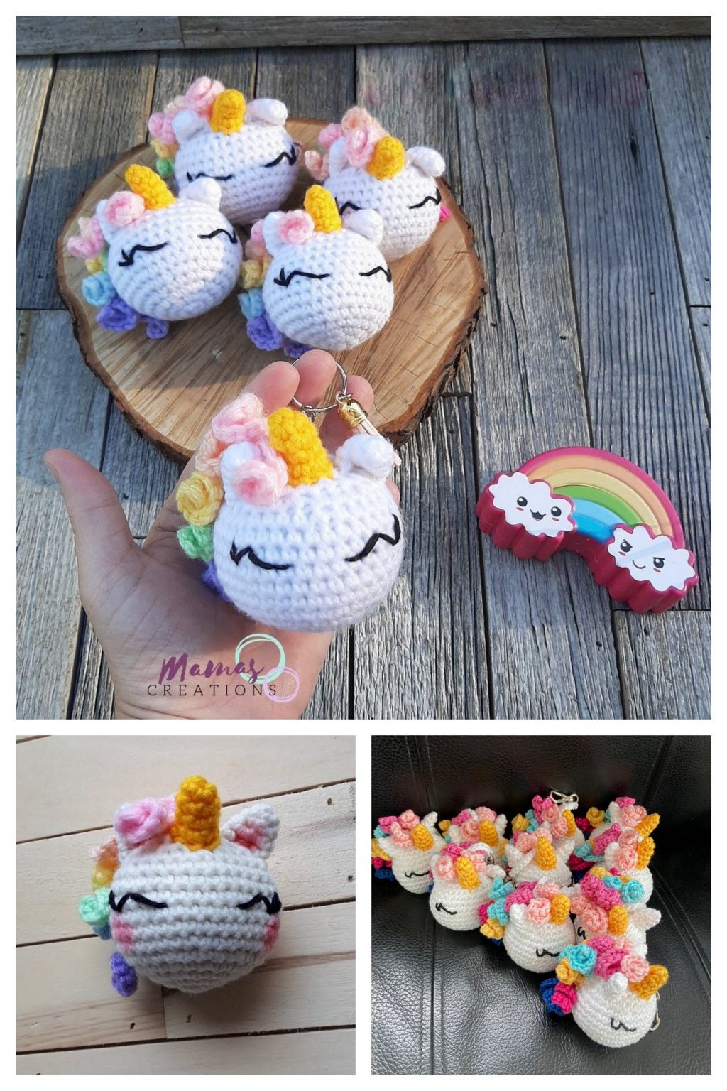 Amigurumi Cow Keychain Free Pattern – 1 – Free Amigurumi Patterns