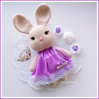 Amigurumi Bunny in Dress Free Pattern