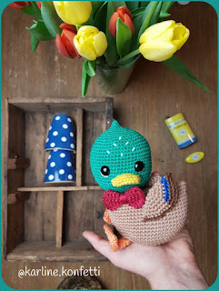 Amigurumi Crochet Duck Free Pattern