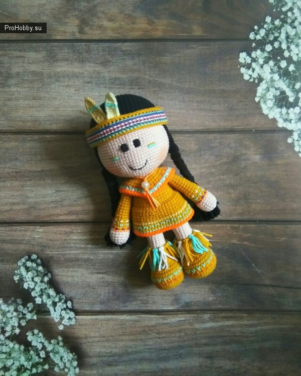 Amigurumi Crochet Indian Doll