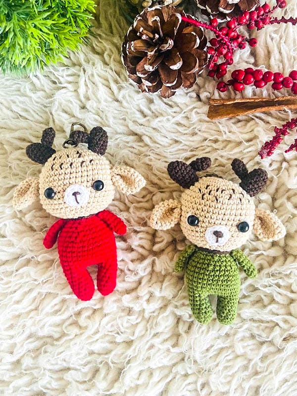 Amigurumi Deer Keychain Free Pattern - 1