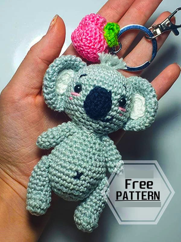 Amigurumi Koala Keychain Free Pattern