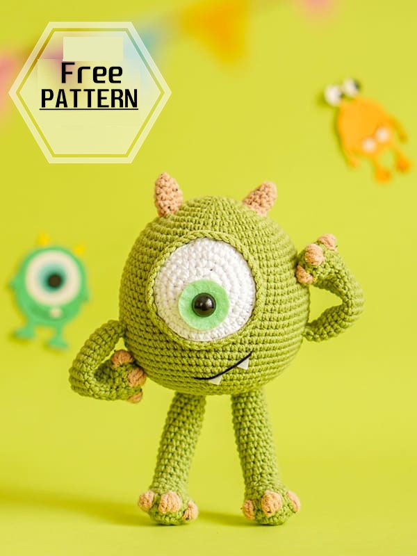 Amigurumi Monster The Mike Free Pattern - 1