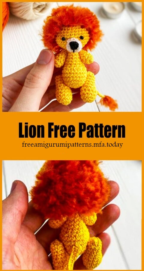 Amigurumi Tiny Lion Free Pattern