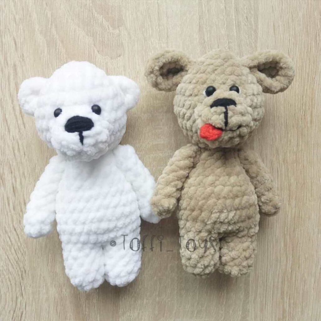 Amigurumi Tedy Bear And Dog Crochet Plush Free Pattern