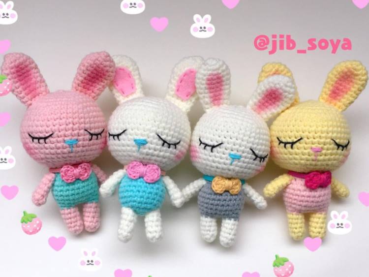 Sleeping Bunny Amigurumi Free Crochet Pattern