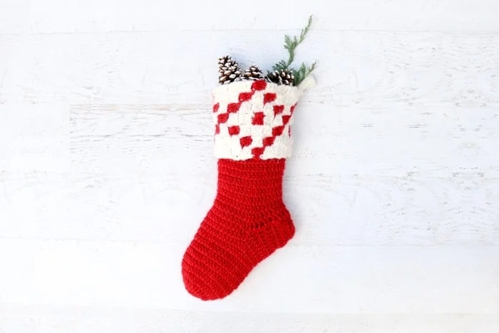 Crochet Christmas Stocking Pattern 20 Min