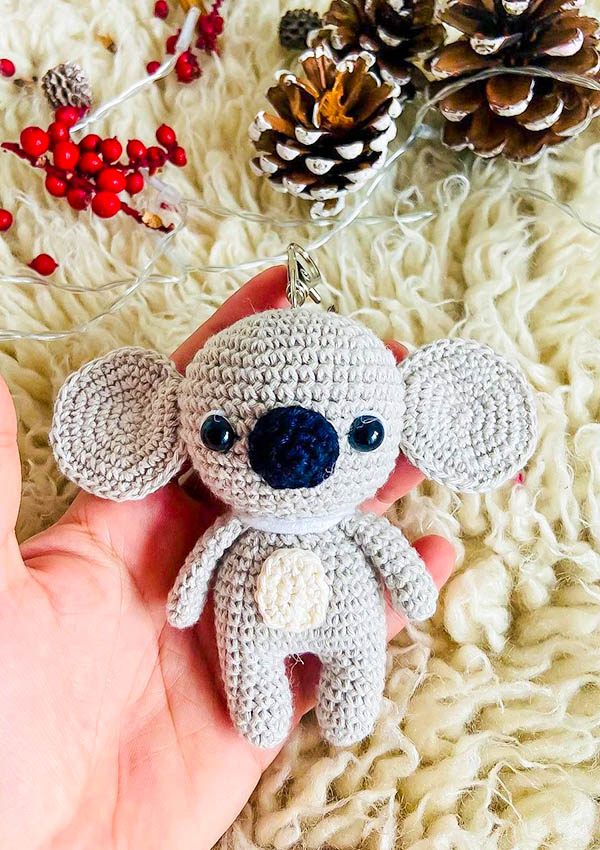 Amigurumi Koala Keychain Free Pattern